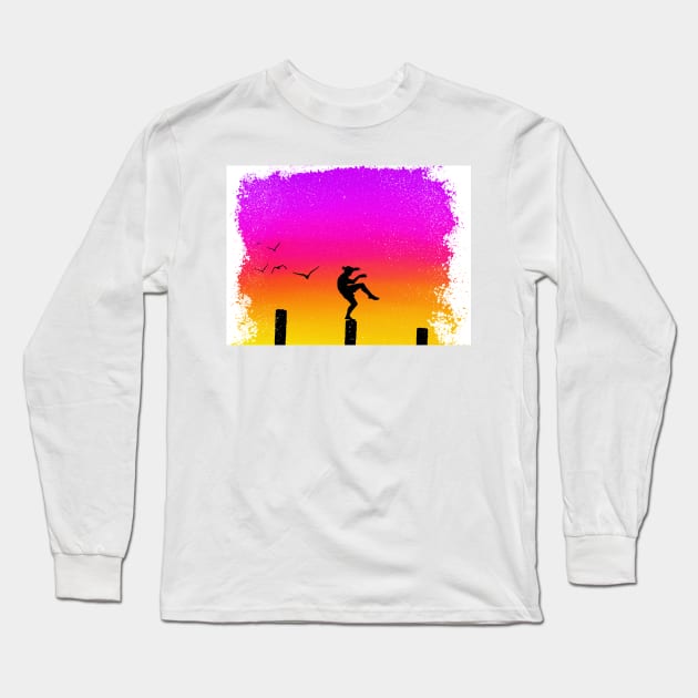 The Crane Kick Long Sleeve T-Shirt by GeekLove